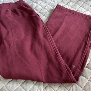 Lululemon Athletica Burgundy Wide Leg Pants